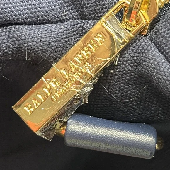 Polo Ralph Lauren Duffle Gym Carry-On Weekender Bag Navy Blue w/ Strap NWT - Picture 9 of 9